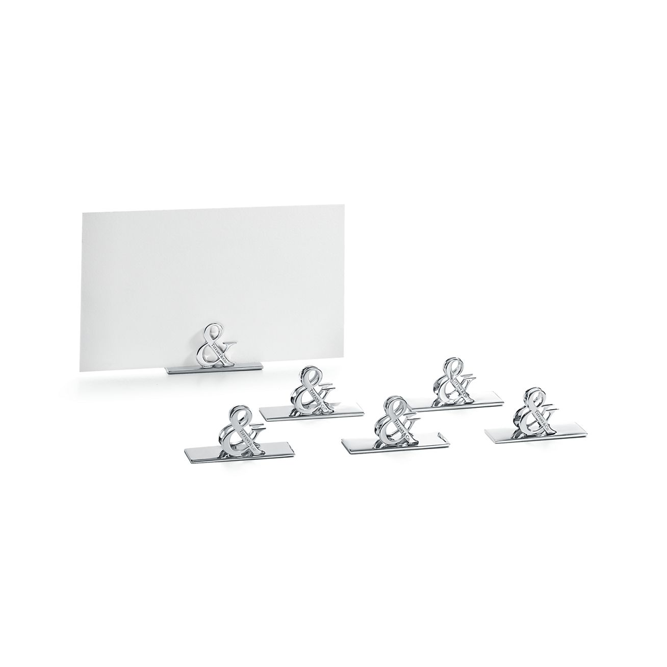silver place card frames