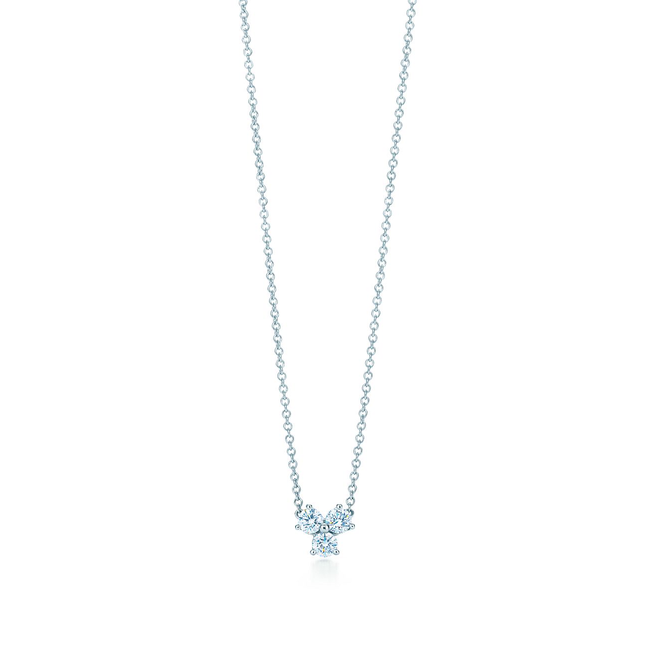 tiffany platinum diamond necklace