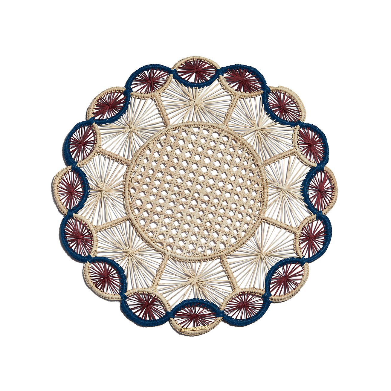 Tiffany Batik Place Mat in Multicolored Raffia