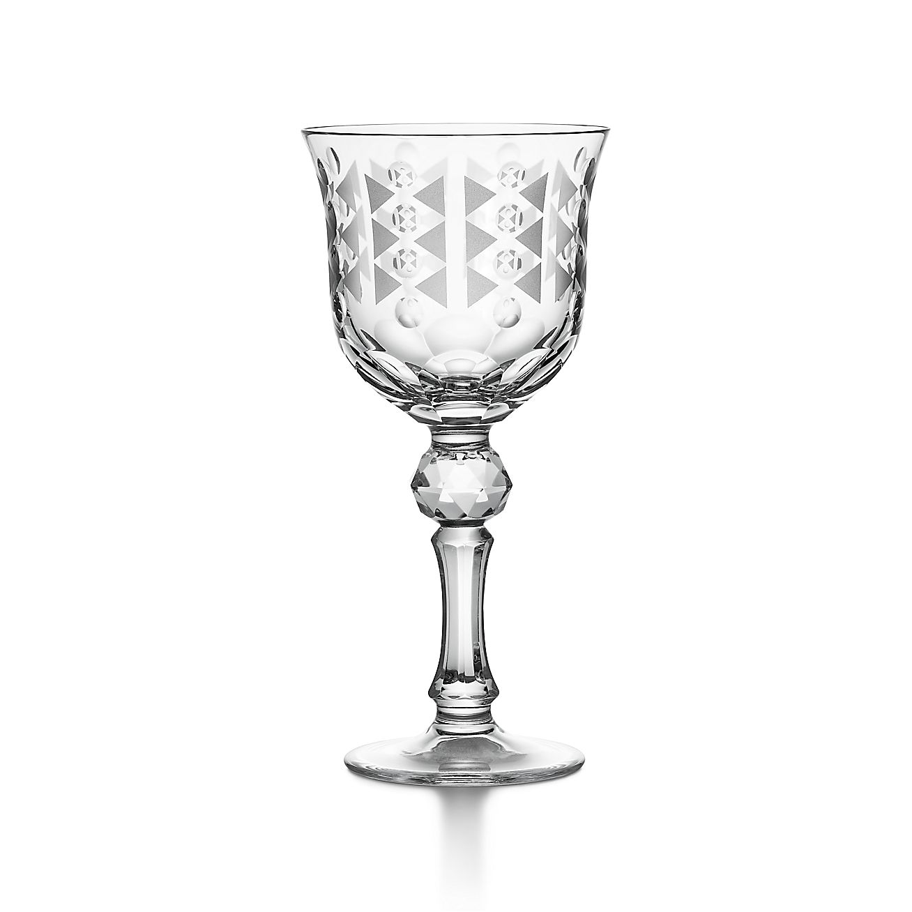 Verre à vin blanc Tiffany Berries en cristal au plomb transparent