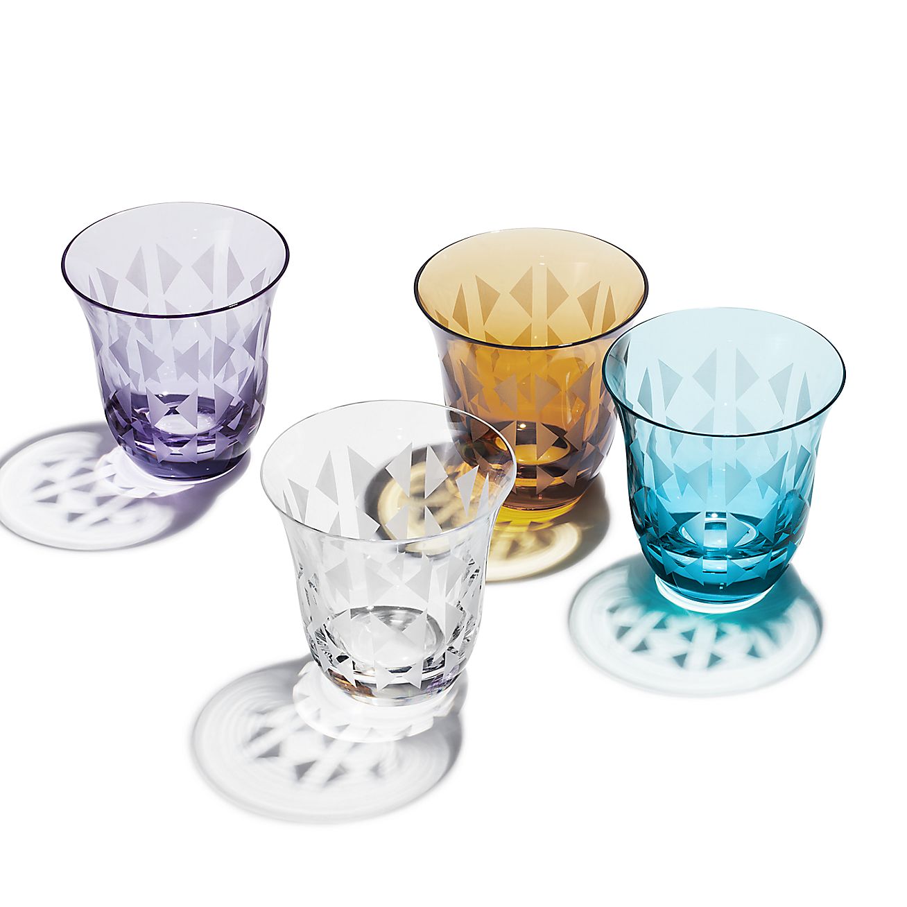 Tiffany Home Essentials Water Glass in Crystal Glass, Set of Four