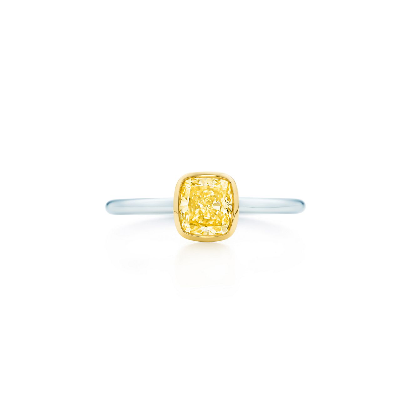 tiffany bezet yellow diamond ring