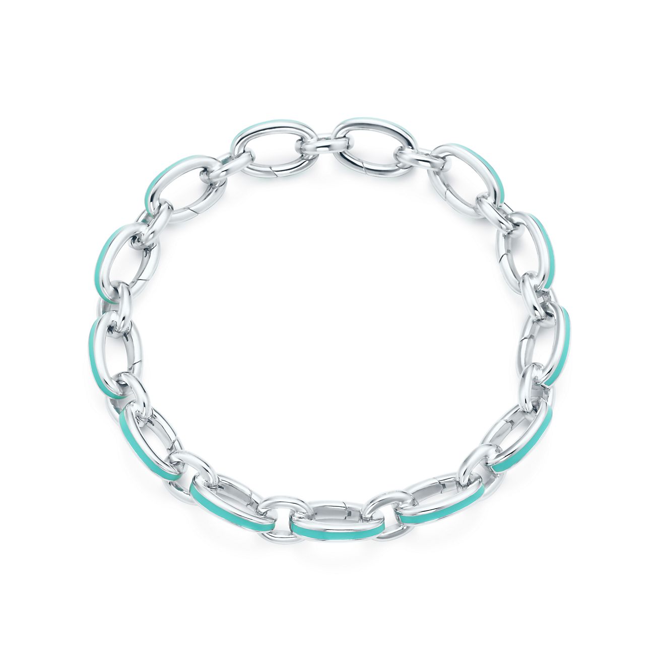 tiffany silver chain link bracelet