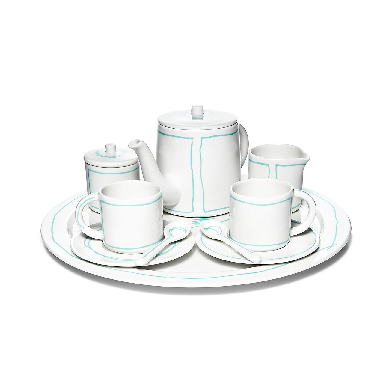 Tiffany Blue® line 10-piece tea set in 