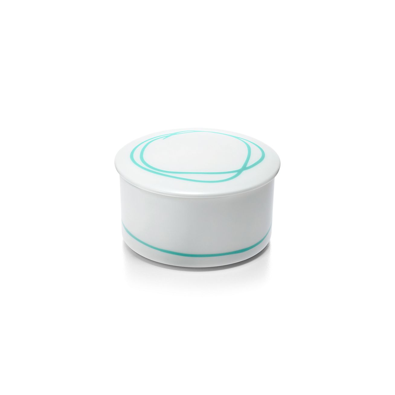 Tiffany Blue® line box in bone china. | Tiffany & Co.