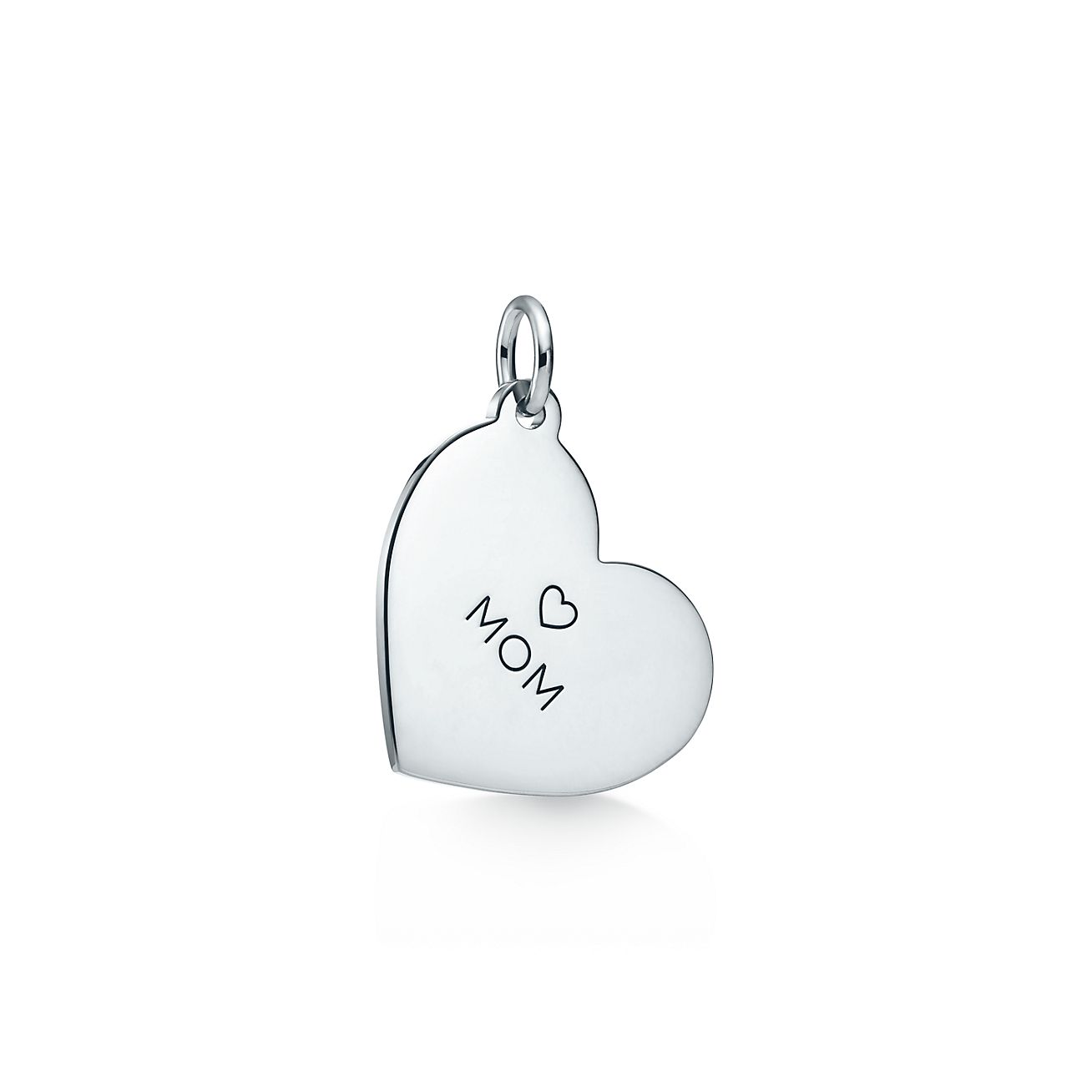 tiffany mom heart tag pendant