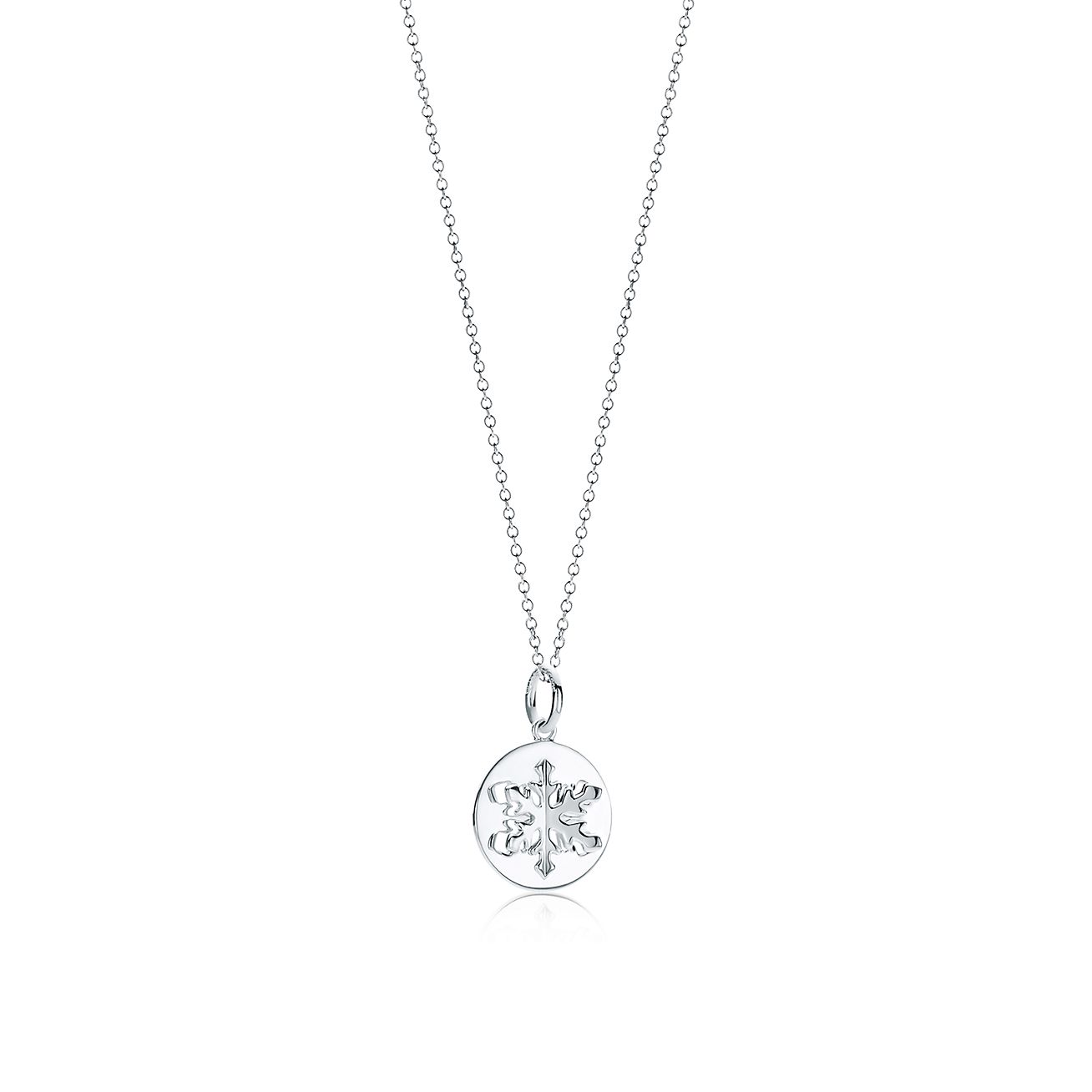diamond snowflake necklace tiffany