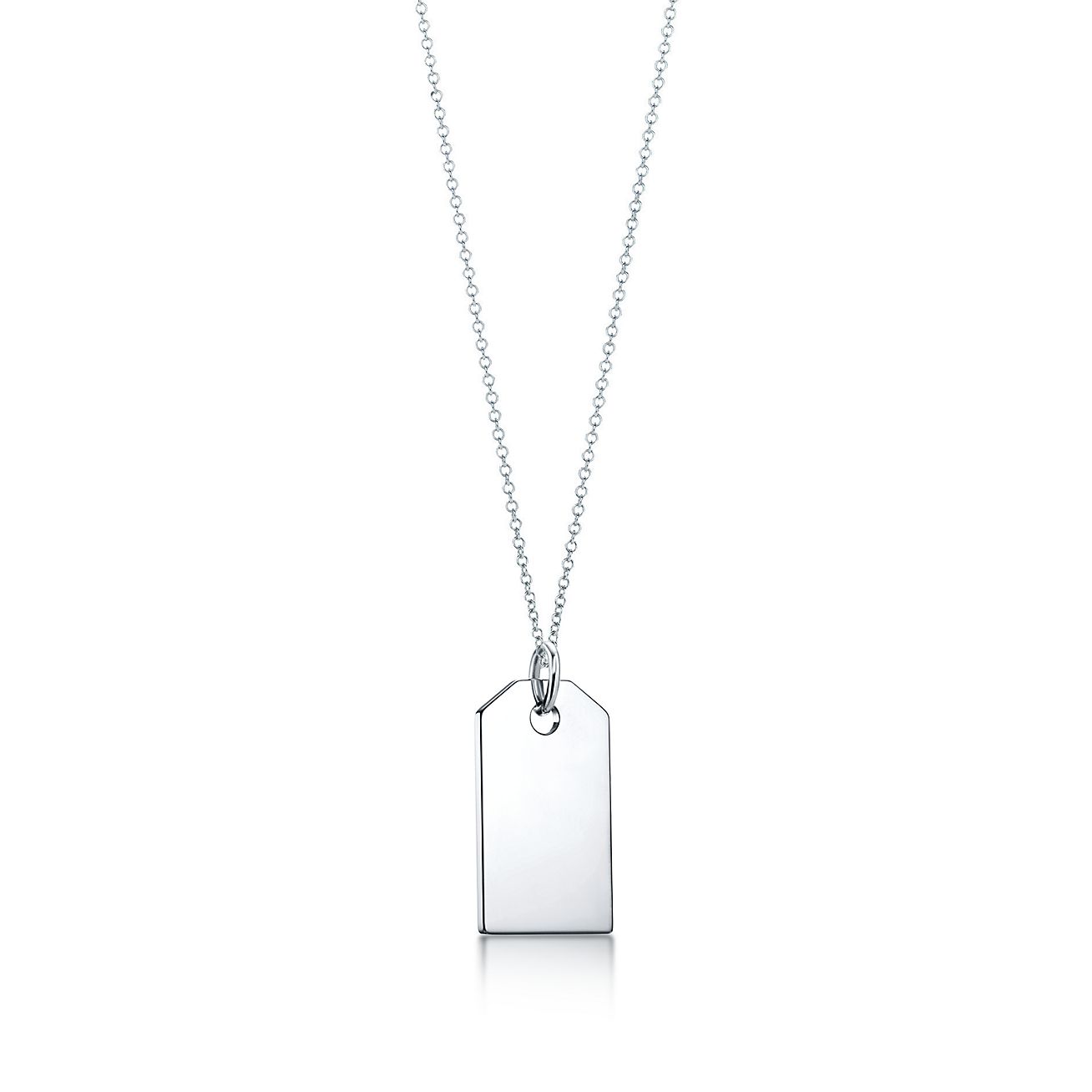 tiffany tag chain necklace