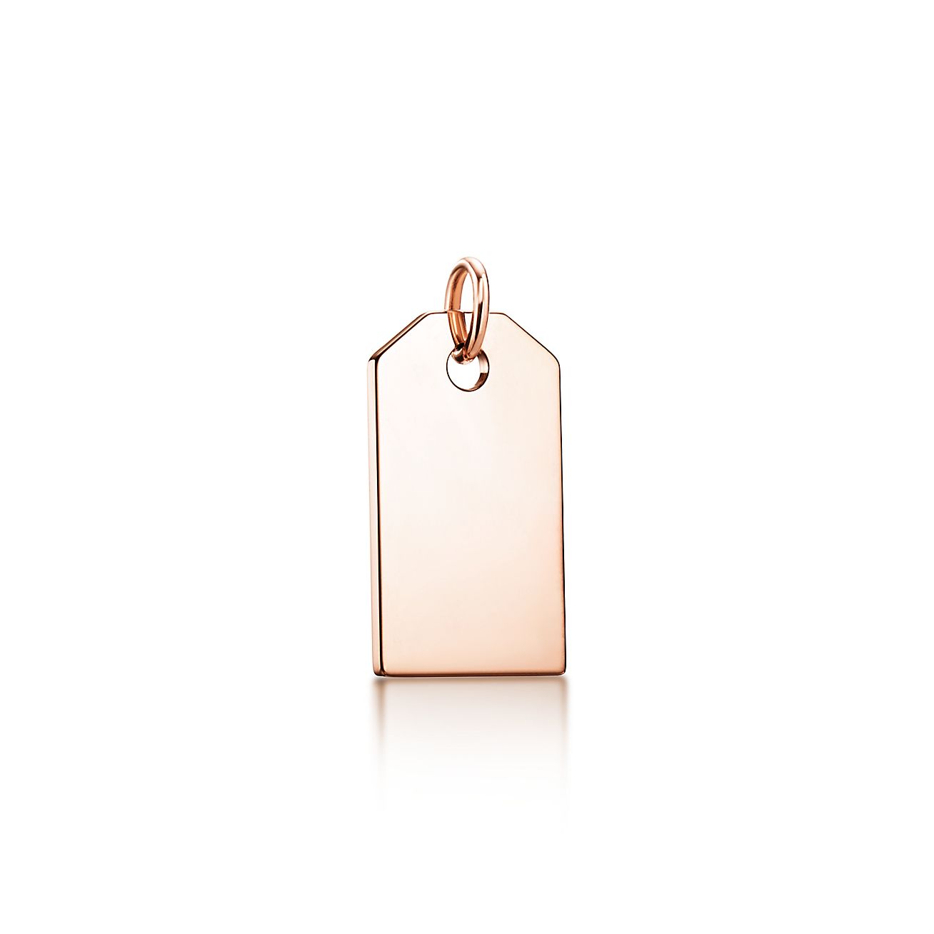 Tiffany Charms tag in 18k rose gold 