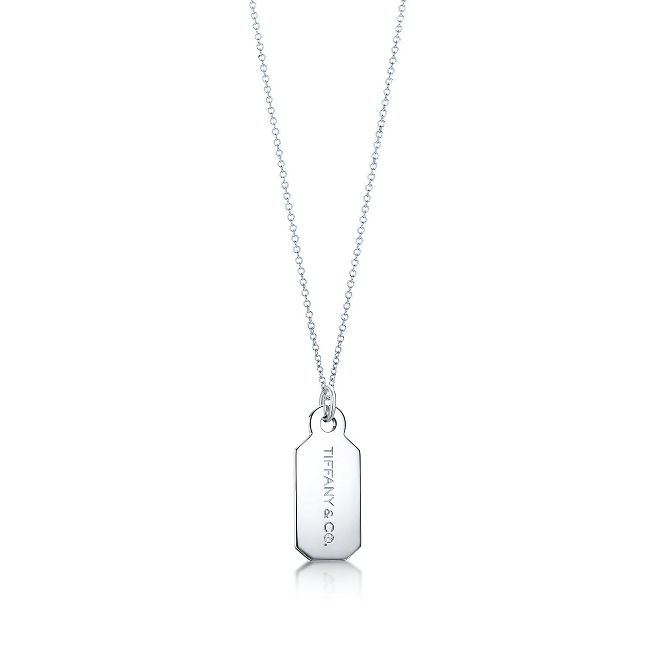 tiffany and co tag necklace