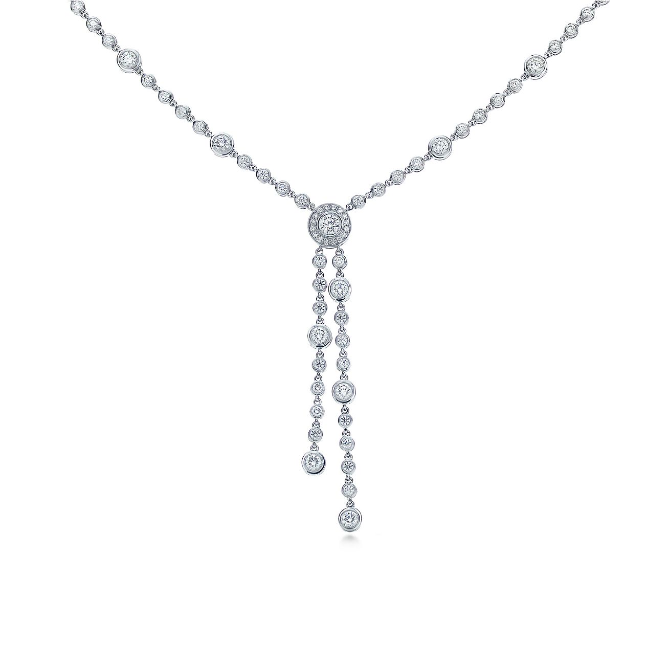 tiffany diamond drop necklace