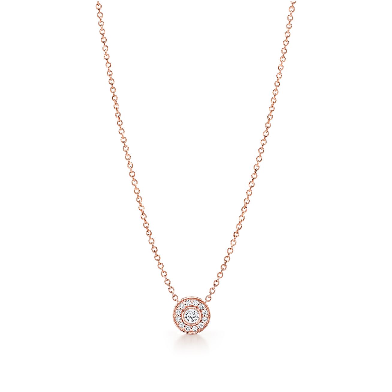 tiffany and co rose gold necklace