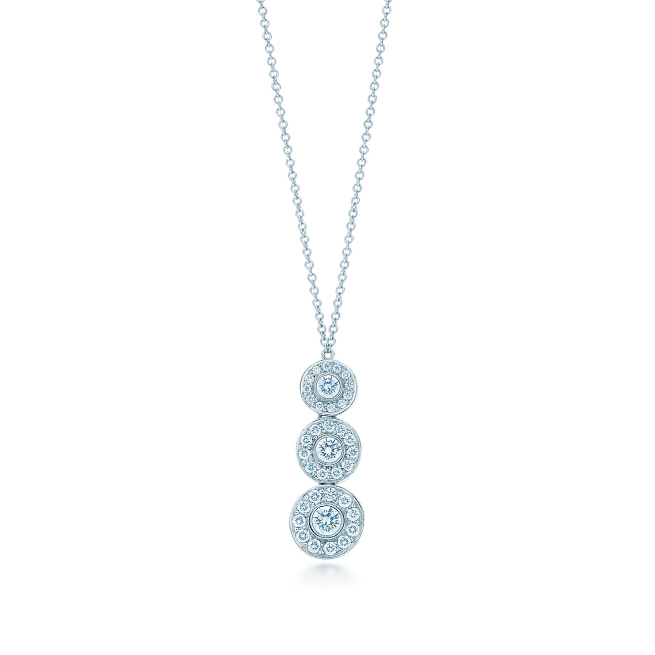 Tiffany Circlet triple drop pendant of 