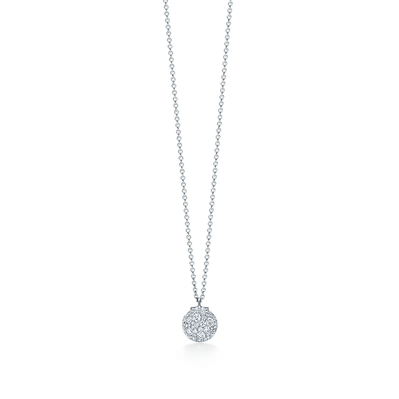 tiffany silver ball necklace