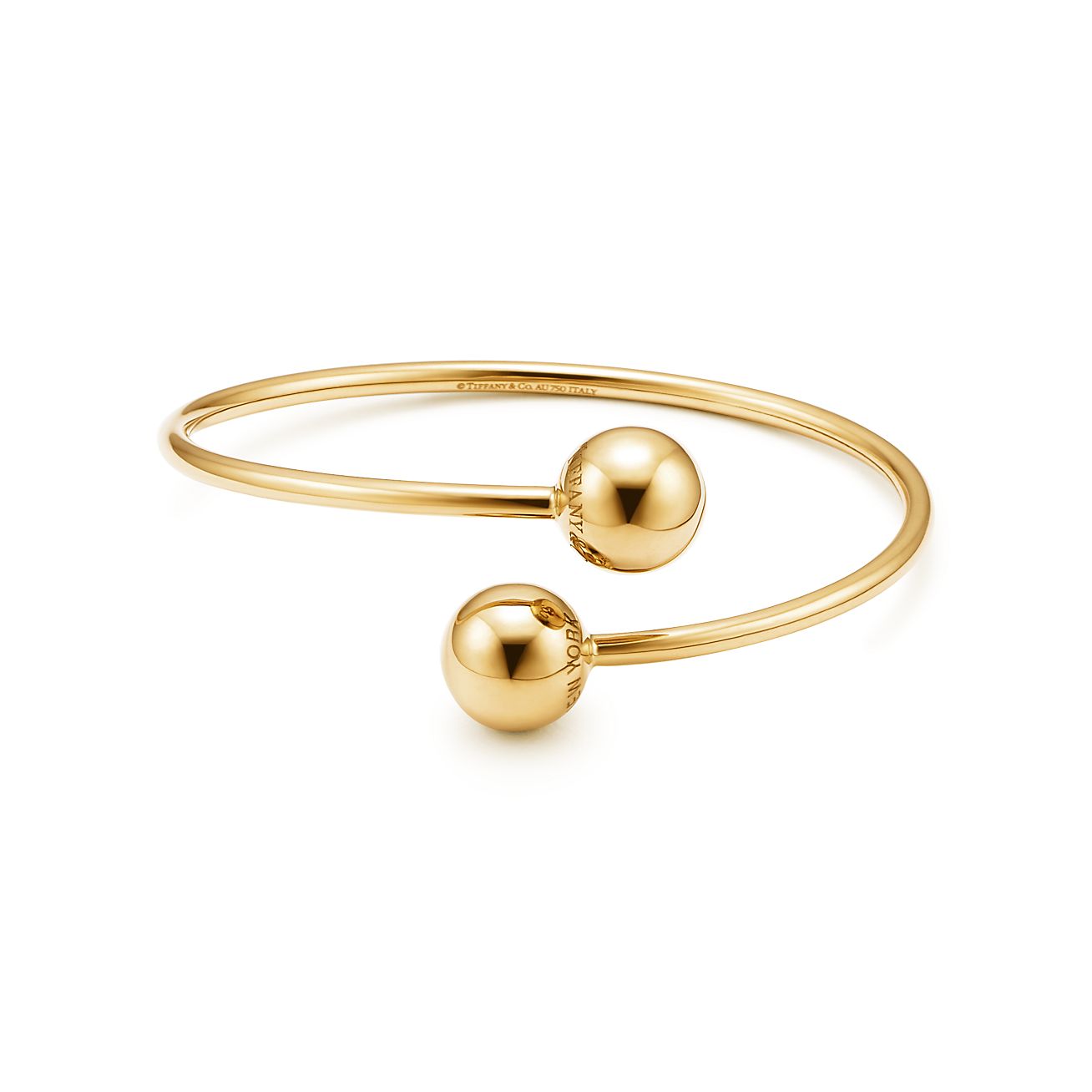 tiffany gold ball bracelet