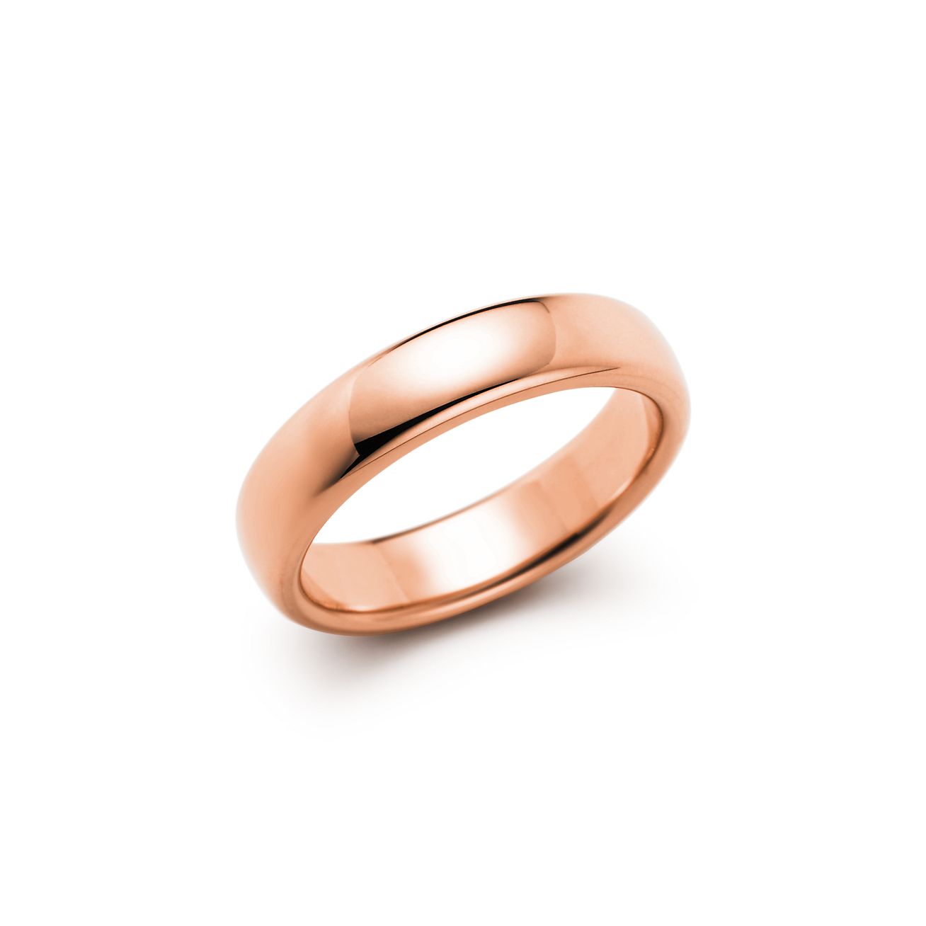 rose gold tiffany wedding band