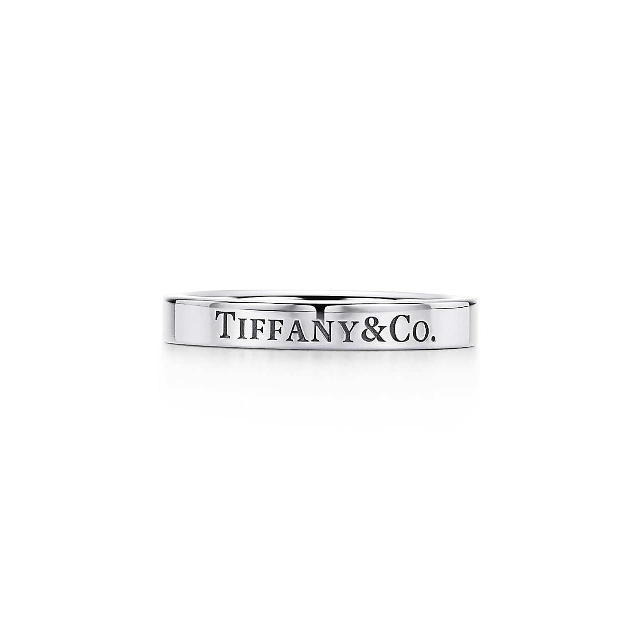 Tiffany Co フラット バンドリング プラチナ 3mm Tiffany Co