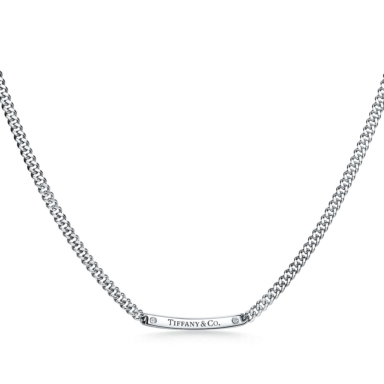 tiffany and co white gold necklace