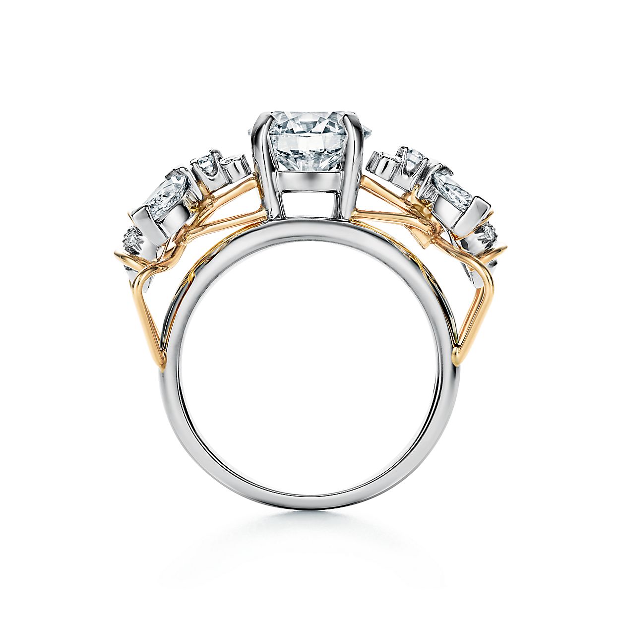 Tiffany Co Schlumberger ツー ビー エンゲージメント リング プラチナ 18k ゴールド Tiffany Co Schlumberger ツー ビー エンゲージメント リング プラチナ 18k ゴールド