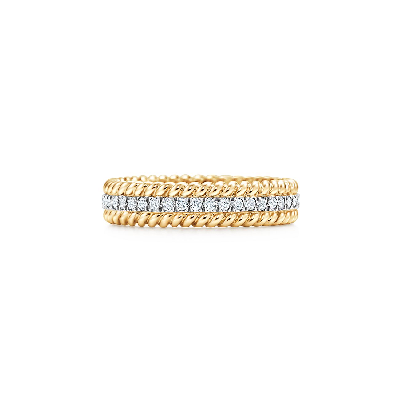 Bague à deux rangs Schlumberger Rope en 