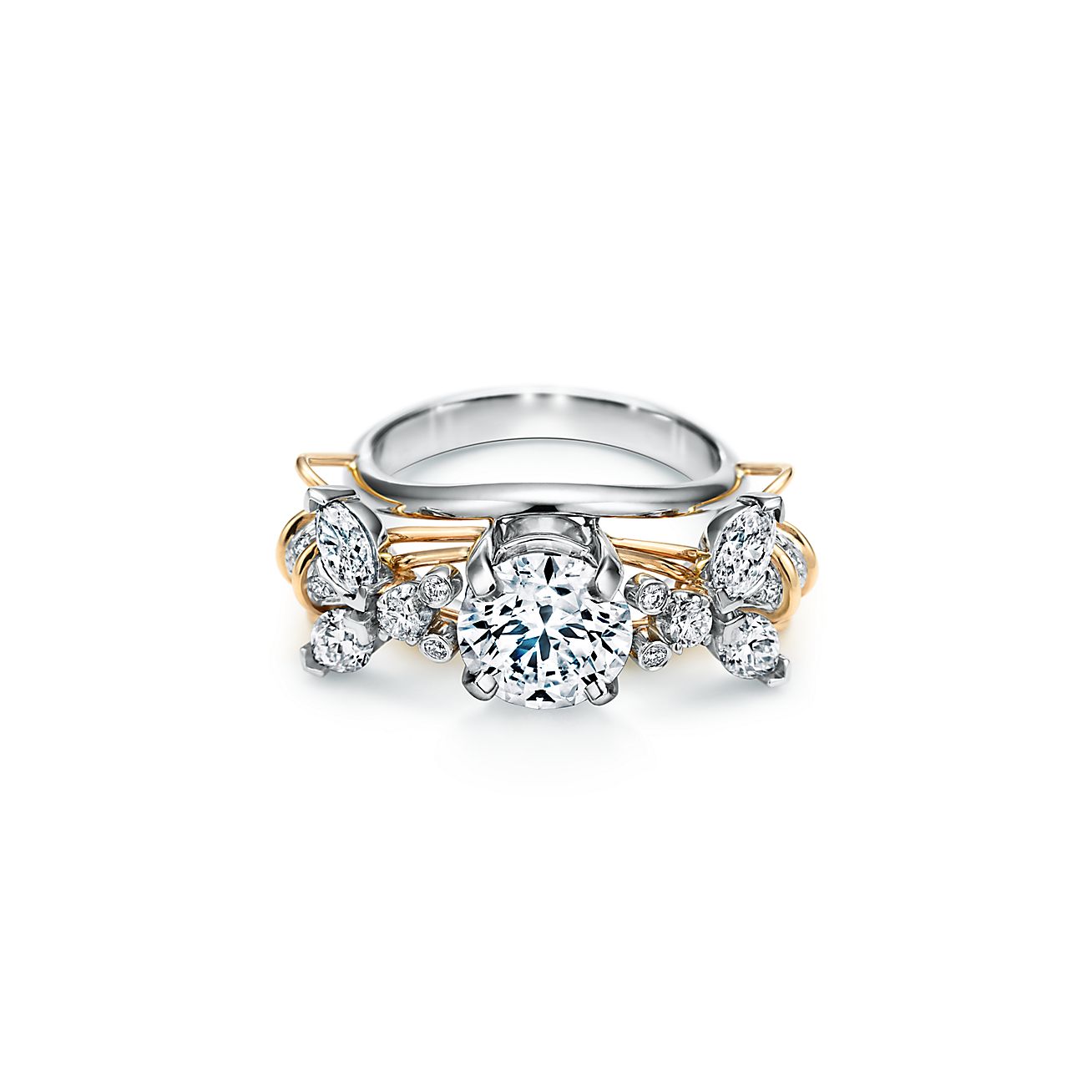 Tiffany & Co. Schlumberger Two Bees Engagement Ring In Platinum And 18K  Gold. | Tiffany & Co.
