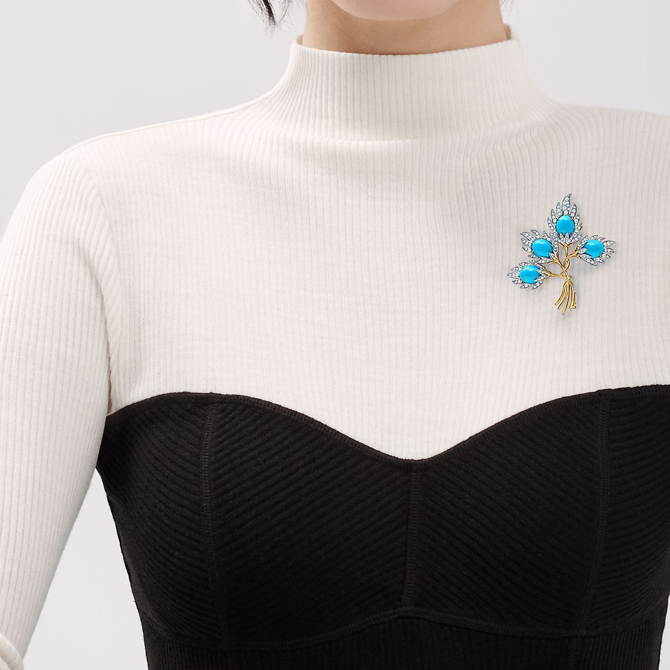TIFFANY & CO. SCHLUMBERGER 4リーフ ブローチ プラチナ