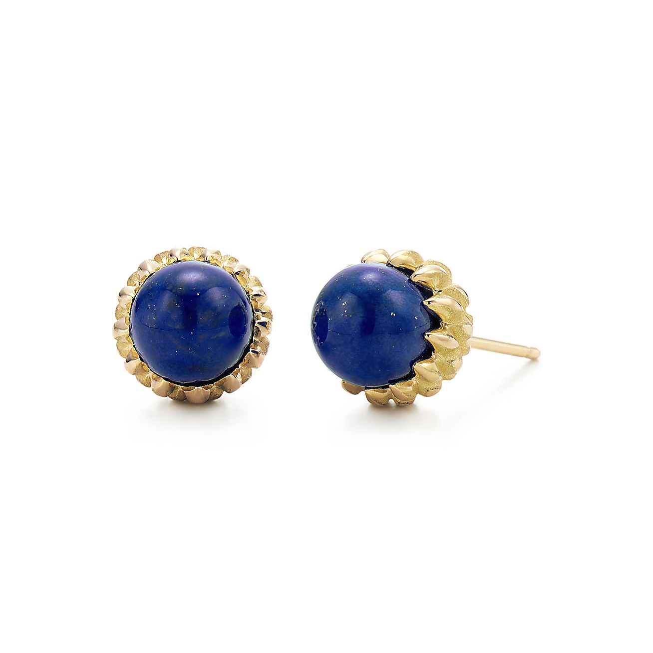 Tiffany & Co. Schlumberger® Acorn earrings in 18k gold with lapis ...