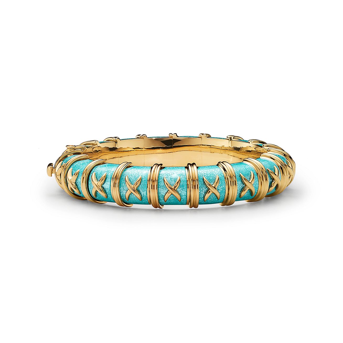 Tiffany & Co. Schlumberger® Croisillon Azure Blue Enamel Bracelet