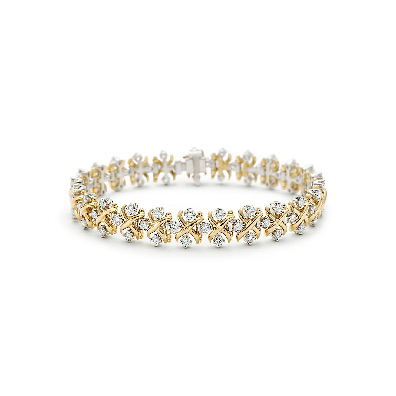 Tiffany & Co. Schlumberger® Lynn bracelet in 18k gold with diamonds ...