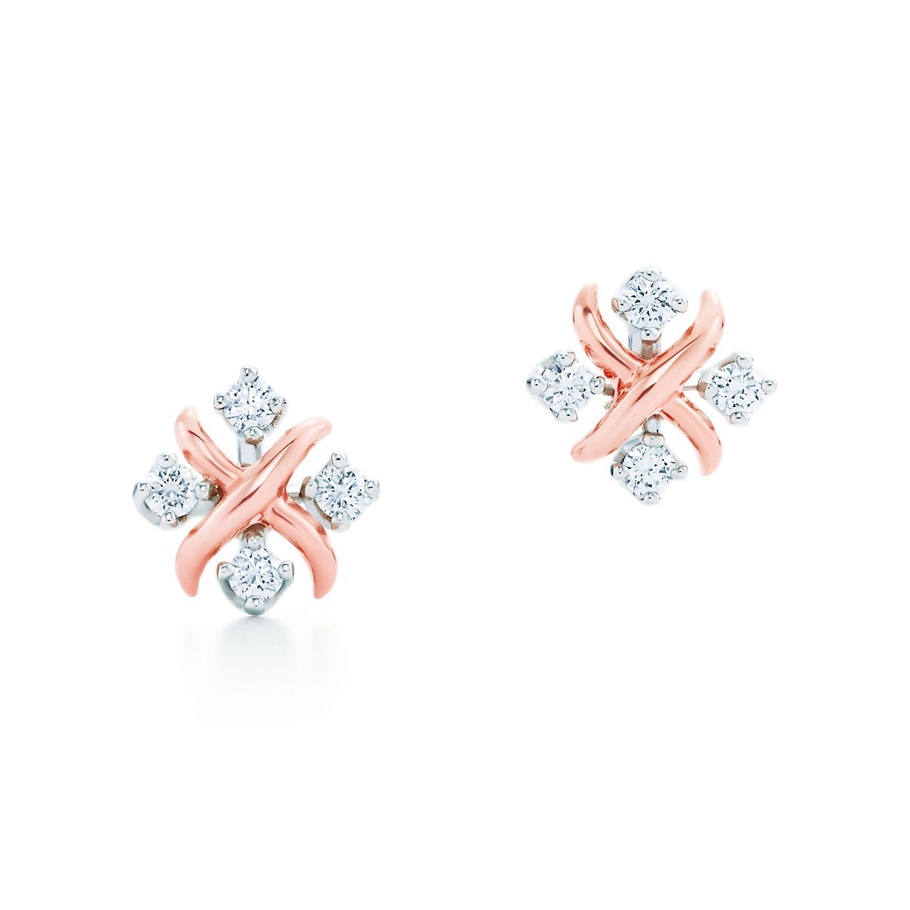 tiffany and co rose gold earrings