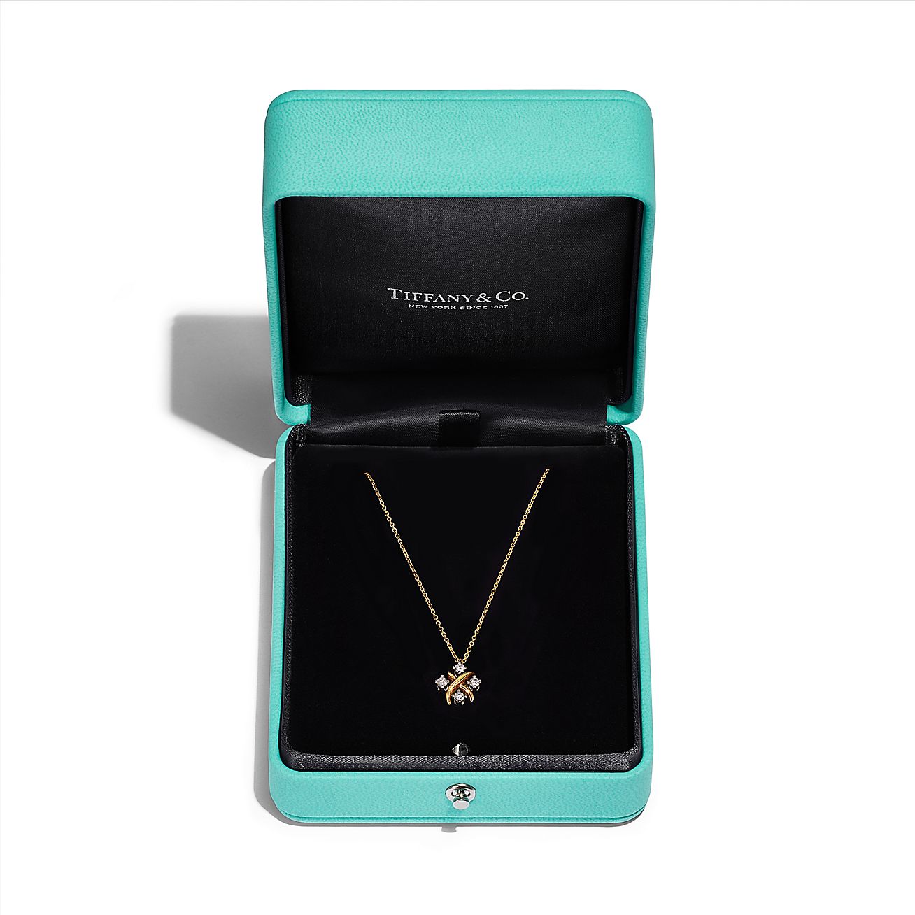 Tiffany & Co Schlumberger Lynn Pendant in Platinum with Diamonds