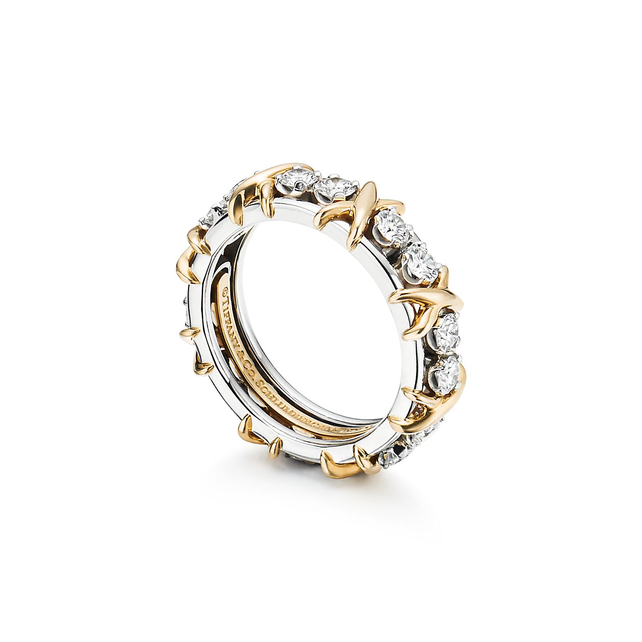 Nhẫn Tiffany & Co Vàng Yellow 18K Au750 Tiffany & Co. Schlumberger® Sixteen  Stone Ring