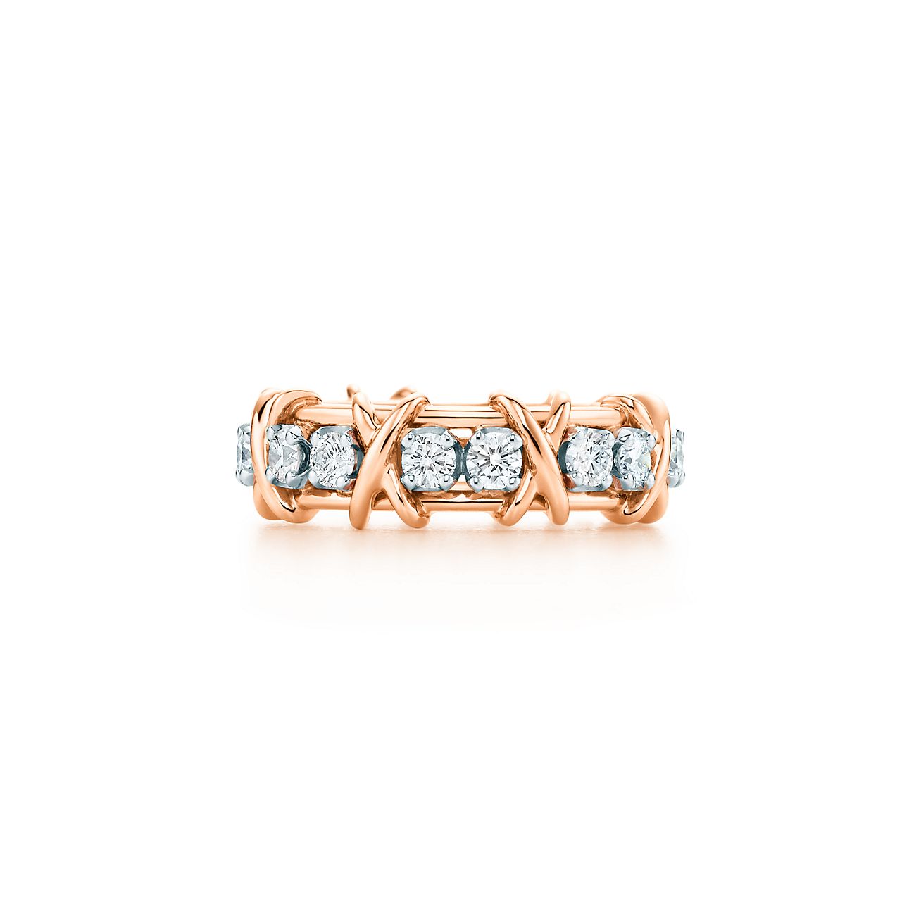 Tiffany & Co. Schlumberger® Sixteen Stone ring in with diamonds
