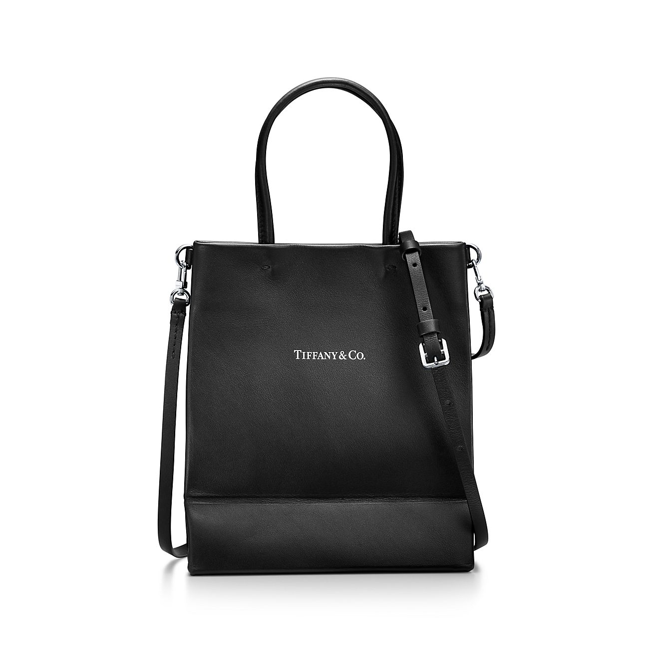 Nutrition hobby Oriental Tiffany & Co. Small Shopping Tote in Black Leather | Tiffany & Co.