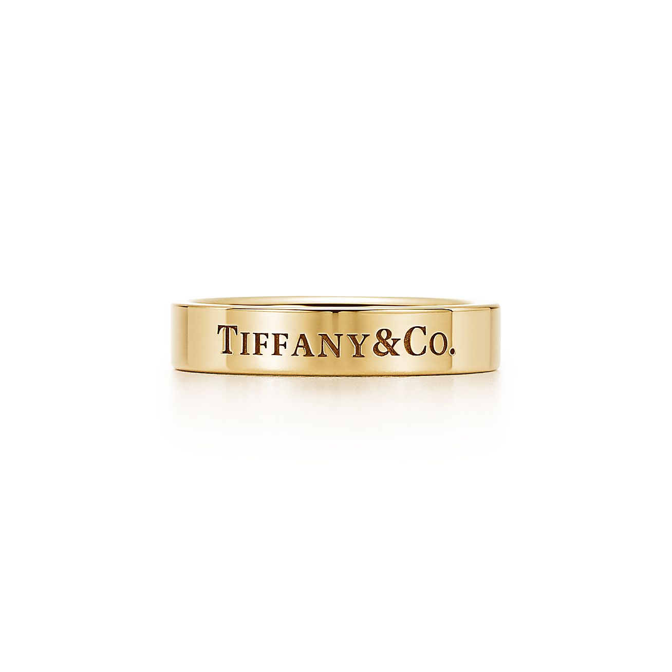 Tiffany Co Band Ring In 18k Gold 4 Mm Tiffany Co