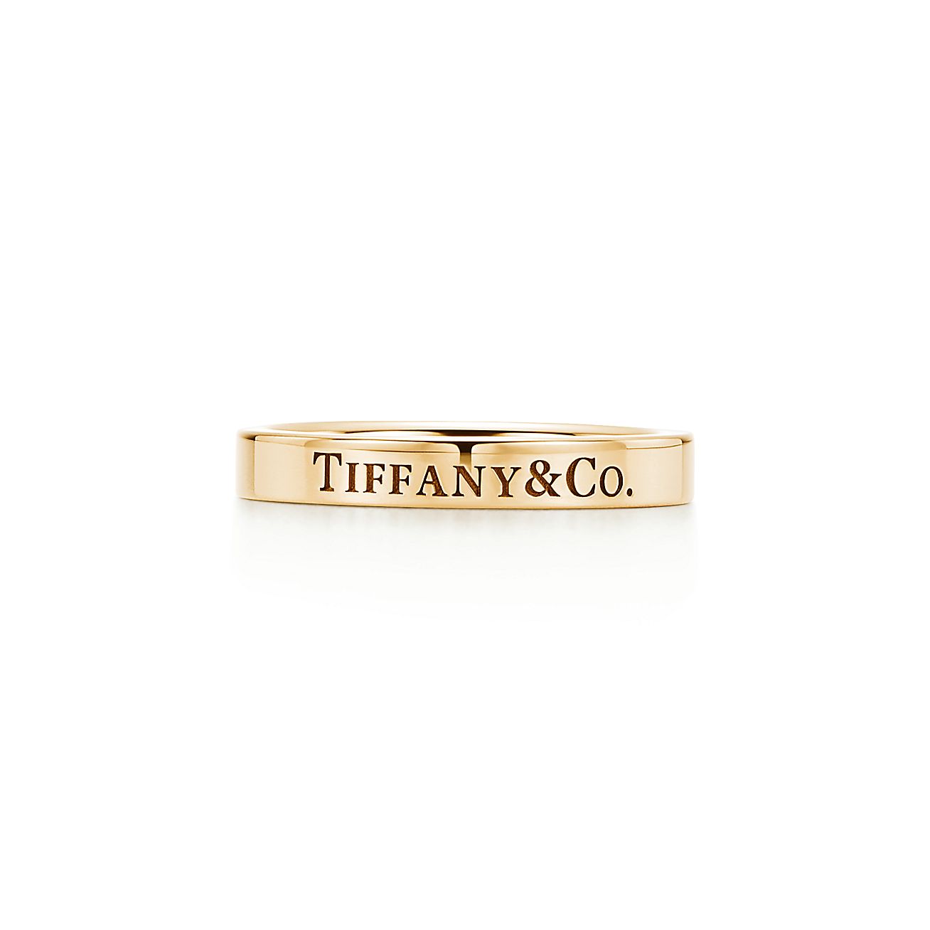 Tiffany & Co.® band ring in 18k gold, 3 mm. | Tiffany & Co.