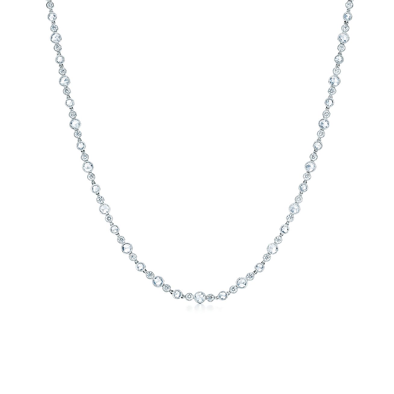 Tiffany Cobblestone Diamond Necklace in platinum with diamonds ...
