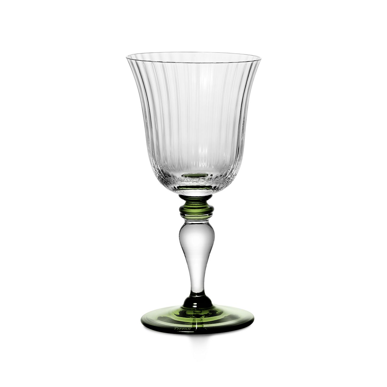 Tiffany Color Block Wine Glass