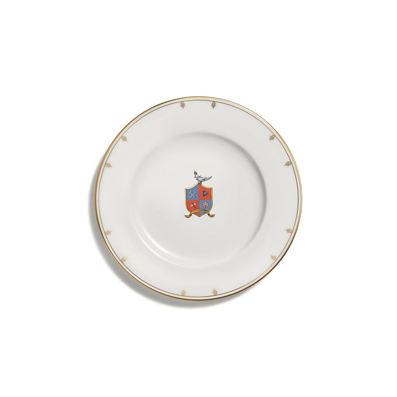 Tiffany Crest Bread and Butter Plate in Bone China