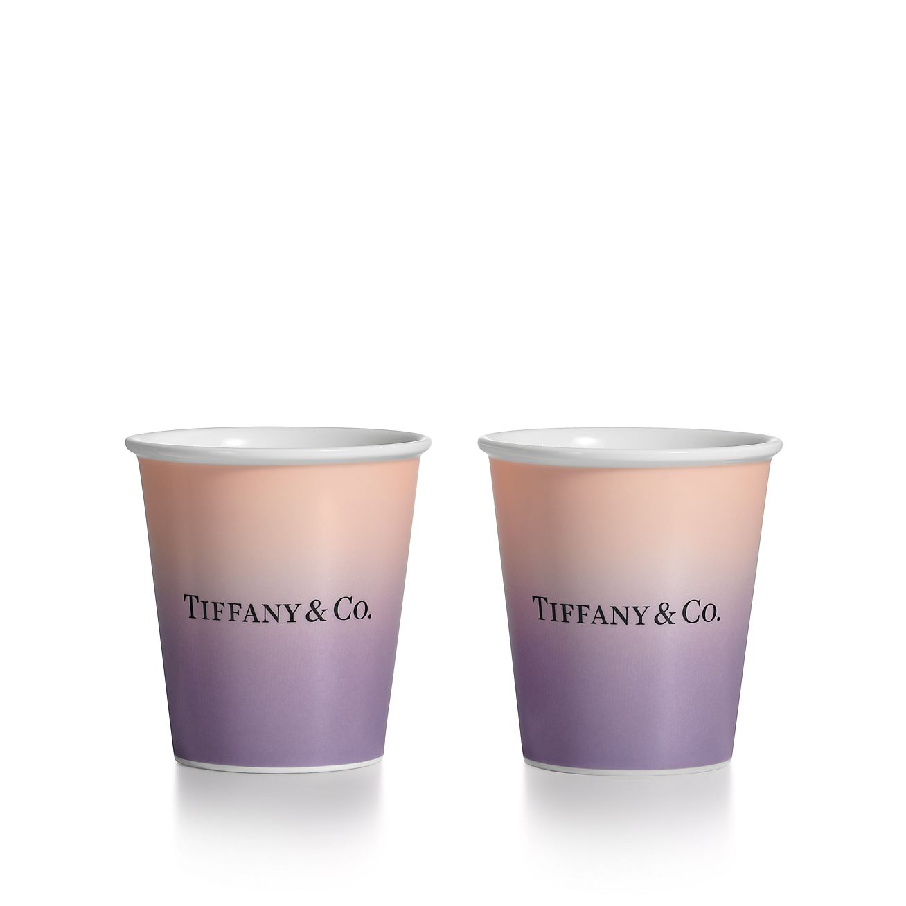 Tiffany Cups Tiffany Coffee Cups in Infinity Morganite Bone China, Set ...