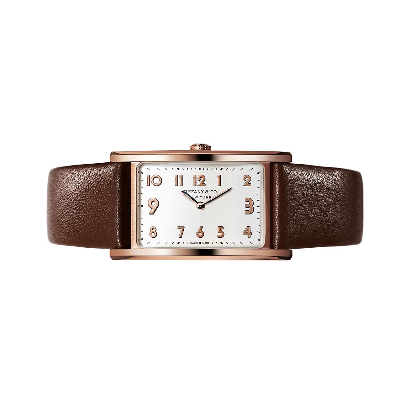 Tiffany East West® 22MM 18k Rose Gold Swiss Made Watch | Tiffany & Co. US