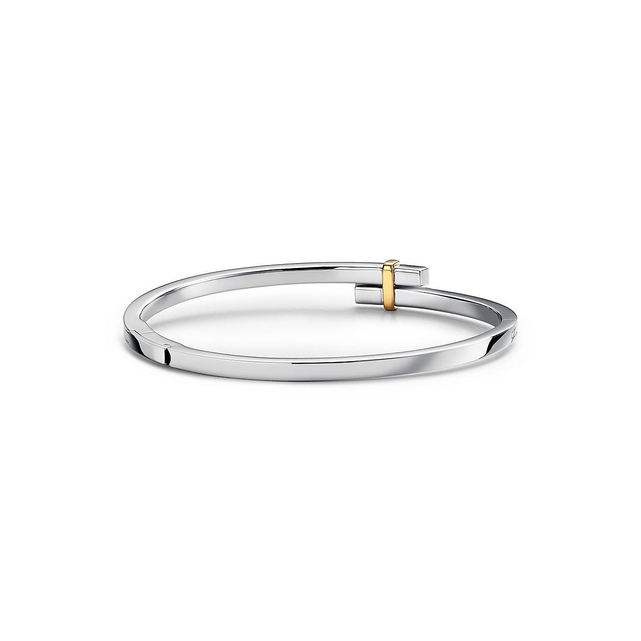 Bumpy Overlaps Platinum Bangle