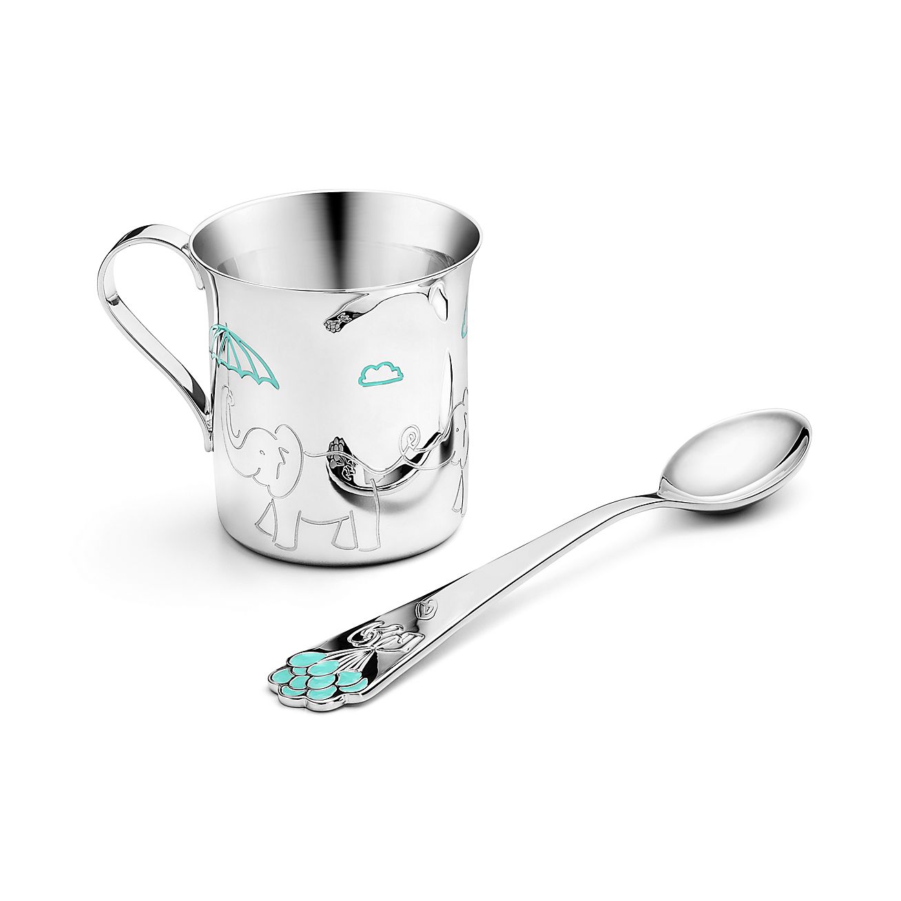 Tiffany Elephants Baby Cup in Sterling Silver| Tiffany & Co.