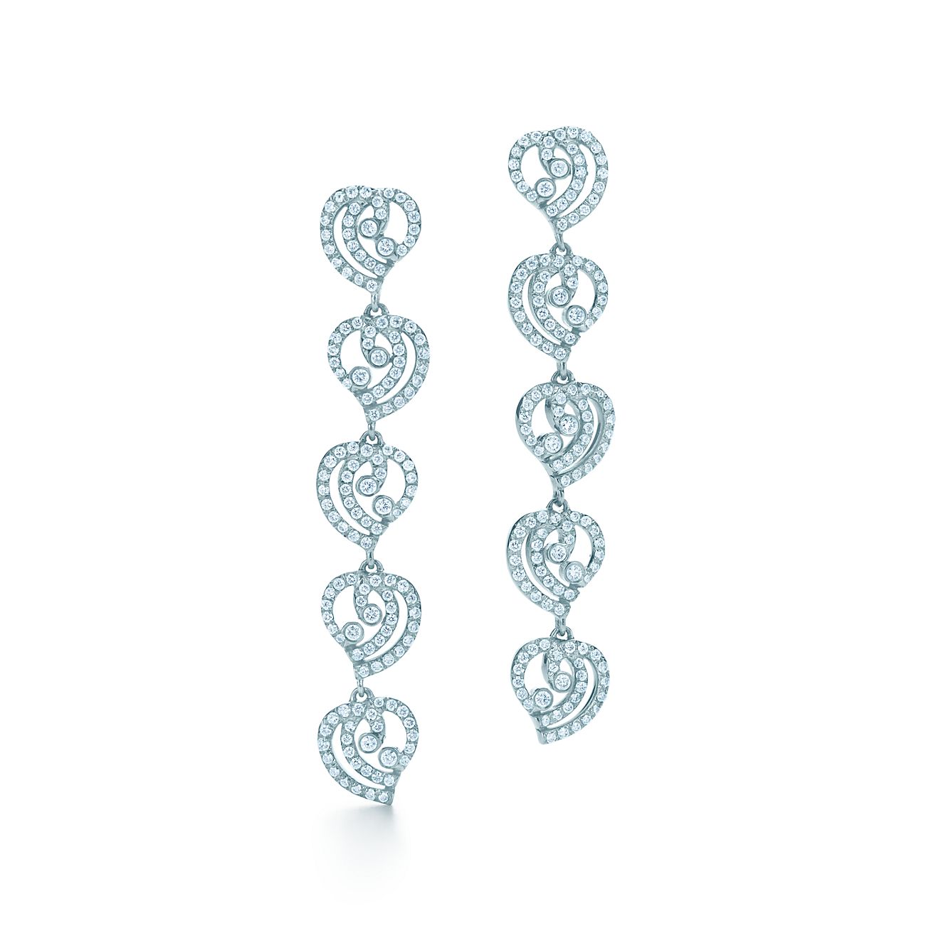 Tiffany Enchant® heart drop earrings in 