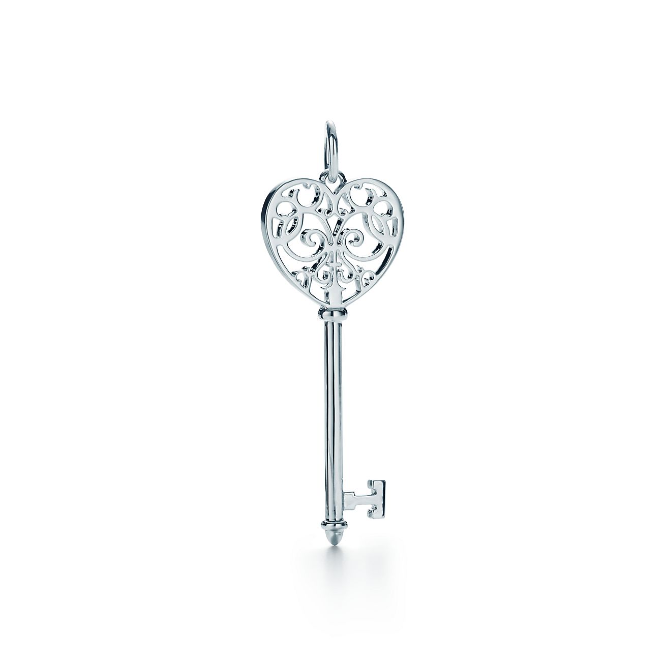 Tiffany Enchant® heart key pendant in 