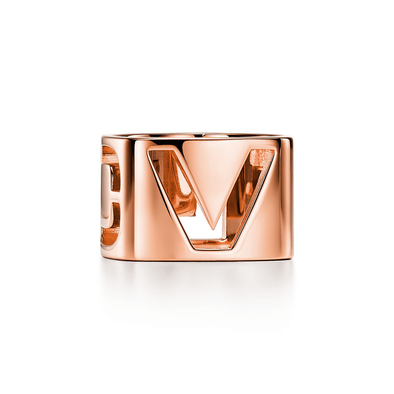 Tiffany Era Scarf Ring in Rose Gold-plated Metal