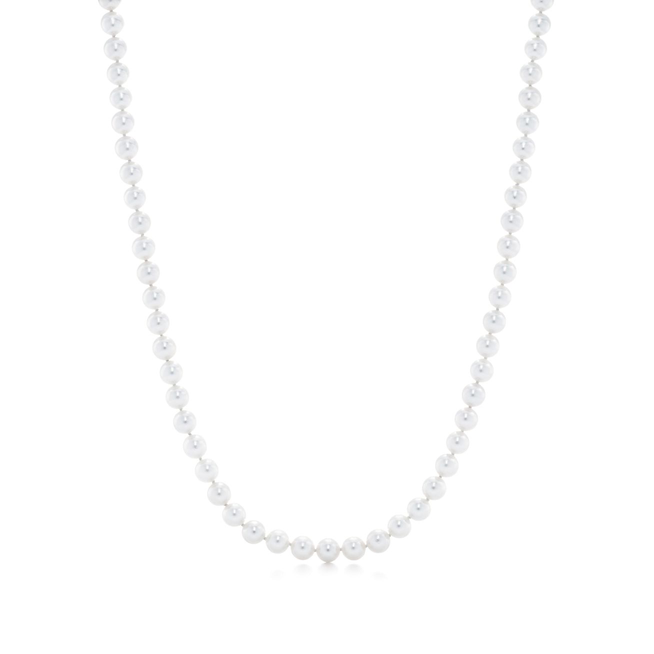 tiffany signature pearl necklace