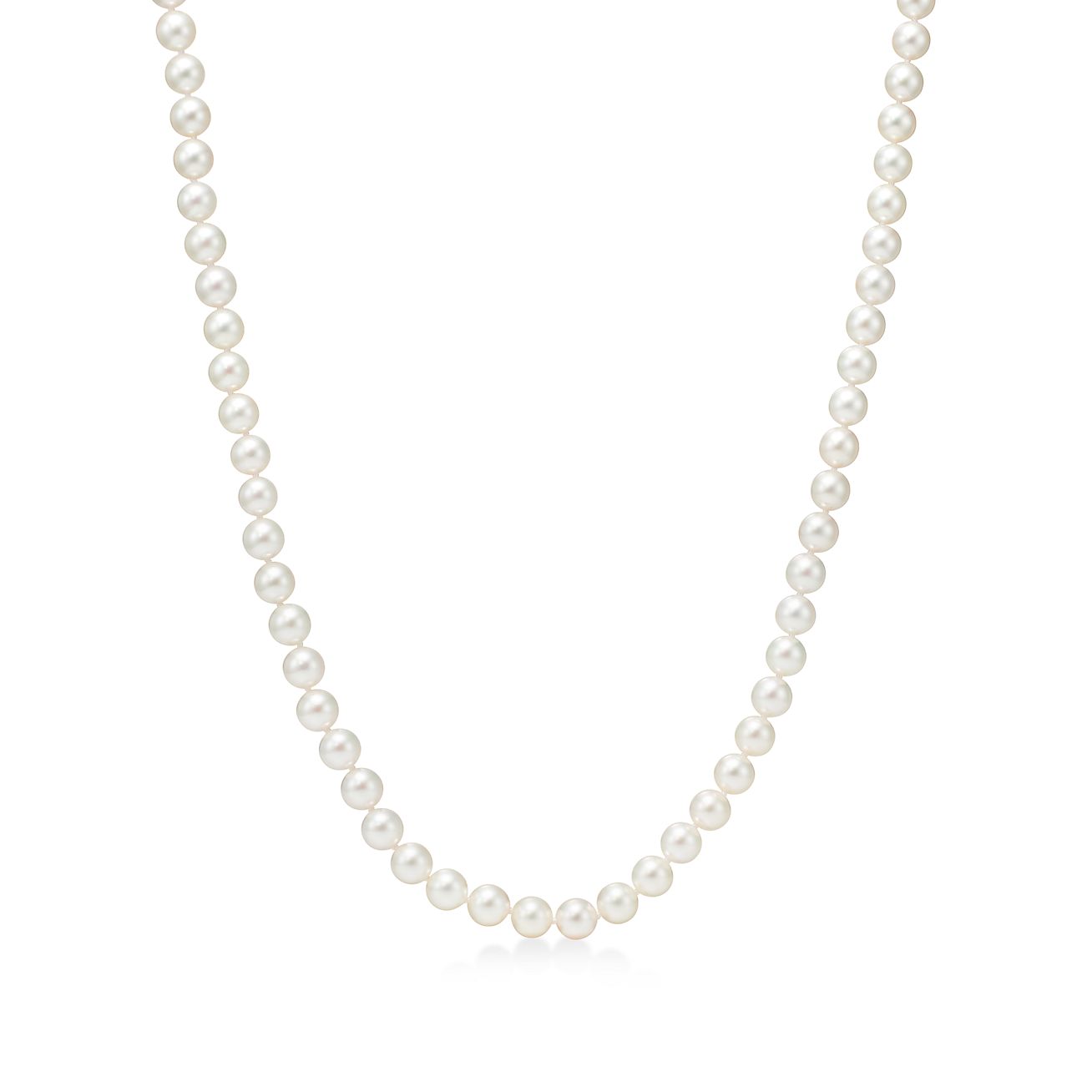 Tiffany Essential Pearls necklace of Akoya pearls with an 18ct white
