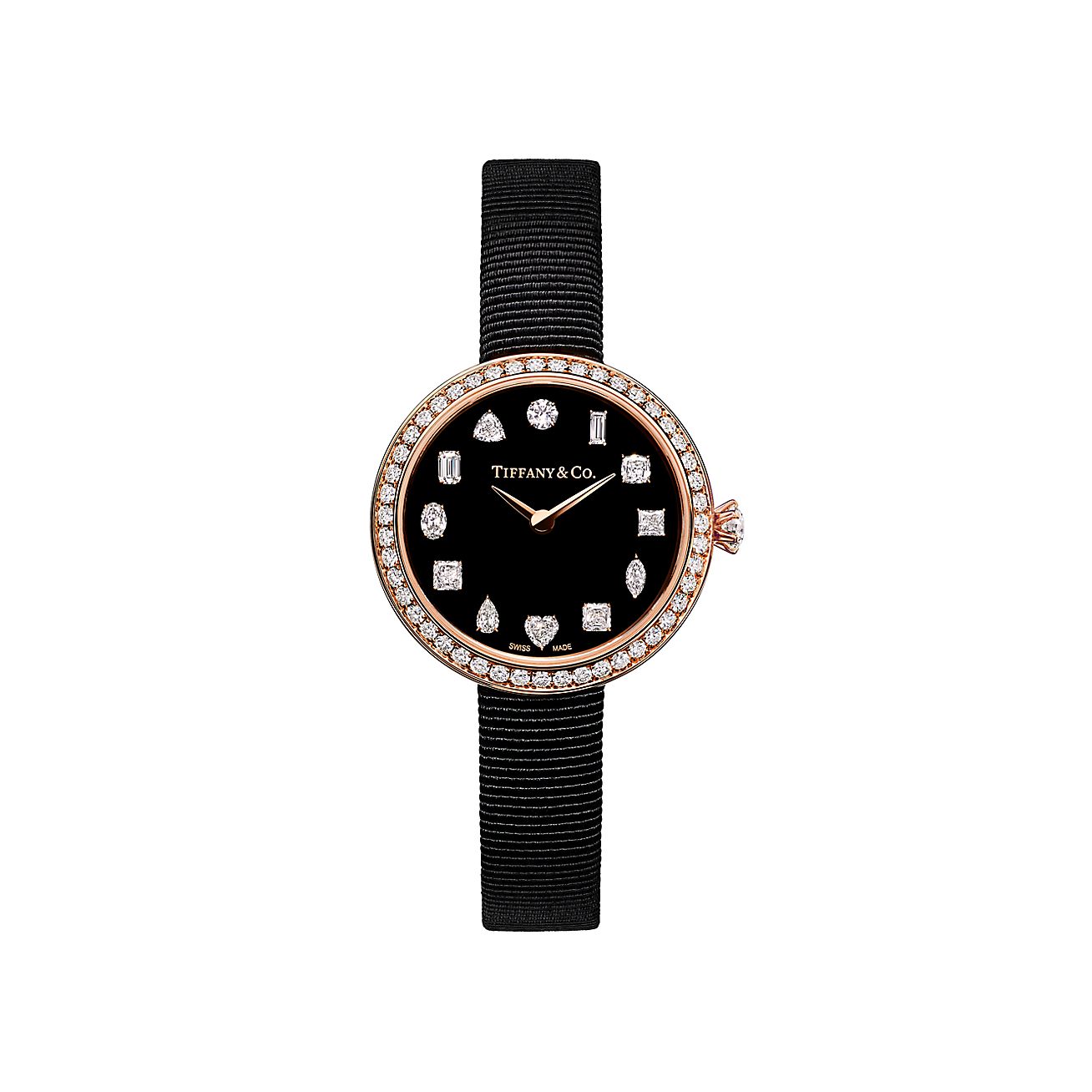 Tiffany Eternity 28 mm Round Watch in Rose Gold with Diamonds | Tiffany &