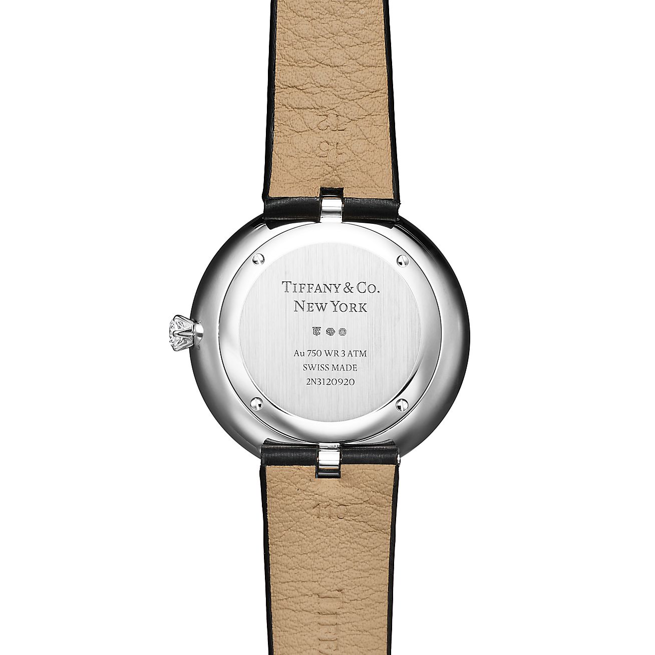 Tiffany Eternity 32 mm Round Watch in White Gold with Diamonds - Alternate shot 1